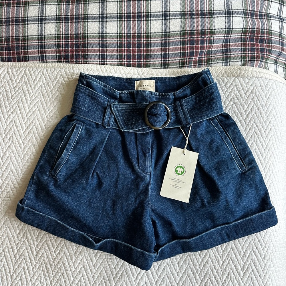Sezane Women's Denim Romeo Shorts